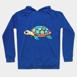 Baby Sea Turtle Boho Colorful Design . Hoodie